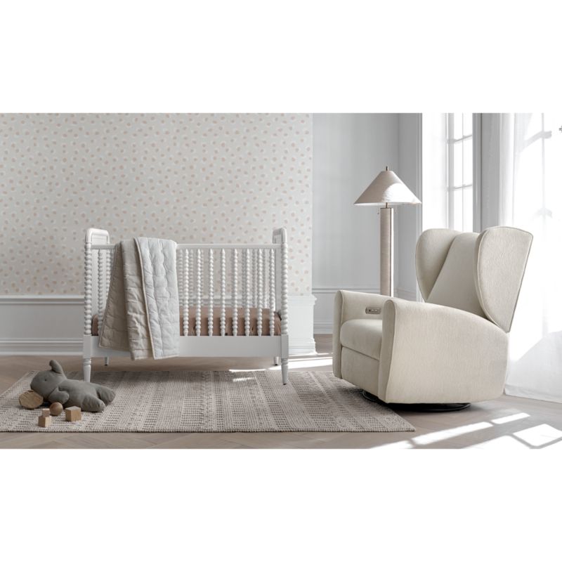 Jenny Lind Wood Spindle Convertible Baby Crib with Toddler Bed Rail